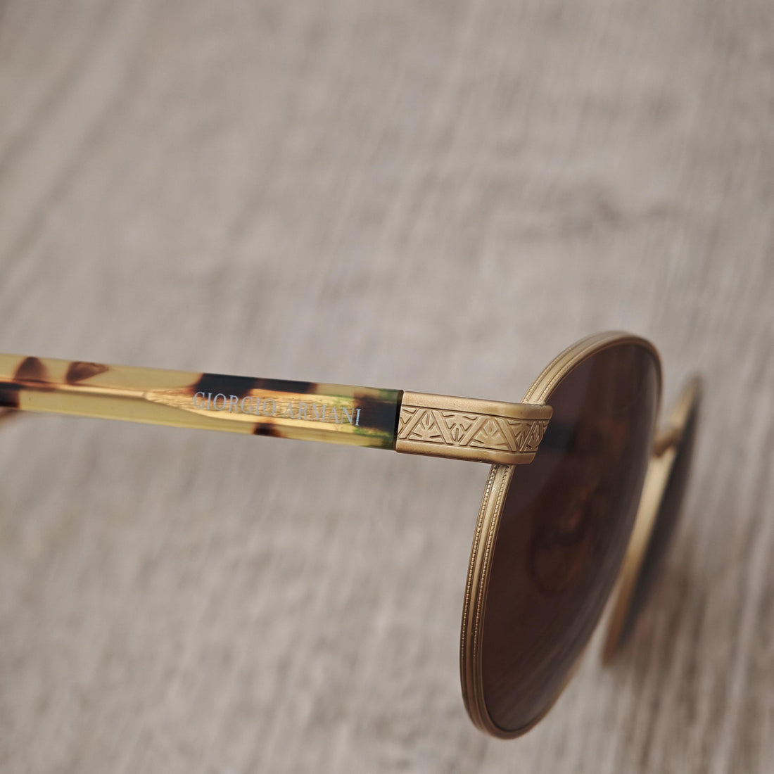 Giorgio Armani 643 Round Sunglasses Made in Italy - Vintage c. 1990's