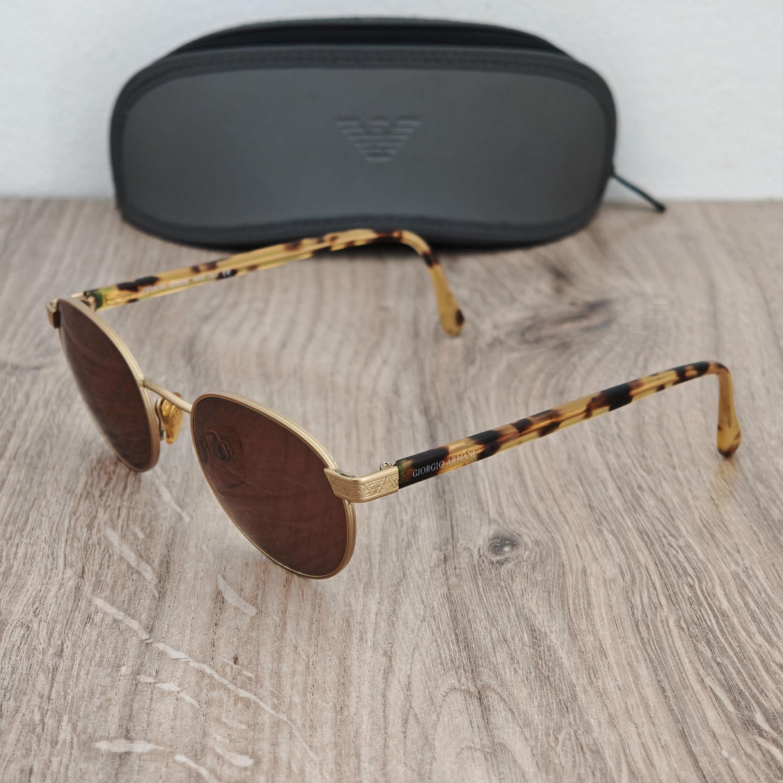 Giorgio Armani 643 Round Sunglasses Made in Italy - Vintage c. 1990's